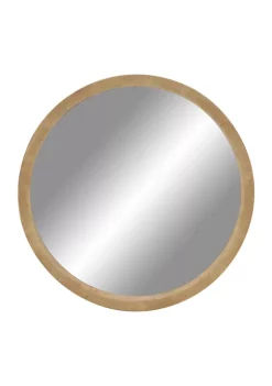 Promo 🥰 Contemporary Wood Wall Mirror by Monroe Lane 😉 -Monroe Lane Sales Belk 27433