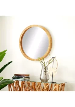 Promo 🥰 Contemporary Wood Wall Mirror by Monroe Lane 😉 -Monroe Lane Sales Belk 27436