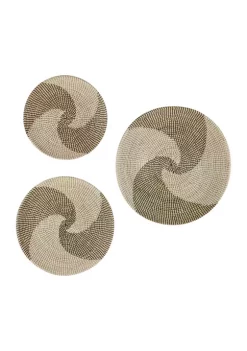 Top 10 👍 Bohemian Seagrass Wall Decor - Set of 3 by Monroe Lane 🥰 -Monroe Lane Sales Belk 27468