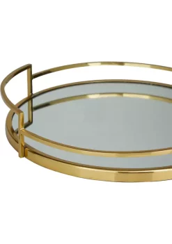 Coupon 💯 Contemporary Stainless Steel Tray - Set of 2 by Monroe Lane 🎉 -Monroe Lane Sales Belk 27483