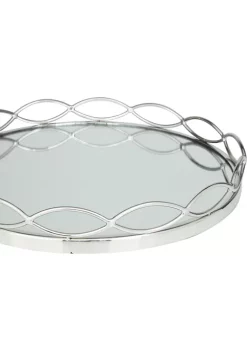 Flash Sale ✔️ Contemporary Stainless Steel Tray - Set of 2 by Monroe Lane 🤩 -Monroe Lane Sales Belk 27502