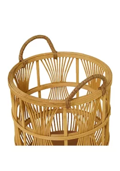 Outlet ✨ Bohemian Wood Storage Basket - Set of 3 by Monroe Lane 🧨 -Monroe Lane Sales Belk 27520
