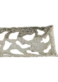 Budget 🔥 Contemporary Aluminum Tray - Set of 2 by Monroe Lane 💯 -Monroe Lane Sales Belk 27544