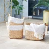 Flash Sale 🛒 Bohemian Dried Plant Storage Basket - Set of 3 by Monroe Lane 👏