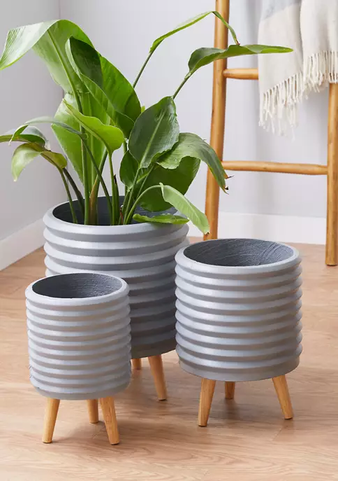 New ๐งจ Contemporary Magnesium Oxide Planter - Set of 3 by Monroe Lane ๐ 2 New ๐งจ Contemporary Magnesium Oxide Planter - Set of 3 by Monroe Lane ๐ - Image 2