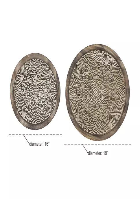 Wholesale 🎁 Albizia Wood Eclectic Wall Décor - Set of 2 by Monroe Lane ❤️ 4 Wholesale 🎁 Albizia Wood Eclectic Wall Décor - Set of 2 by Monroe Lane ❤️ - Image 4