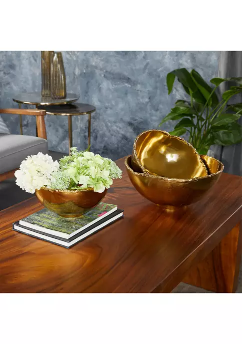 Outlet π Modern Aluminum Decorative Bowl - Set of 3 by Monroe Lane π 2 Outlet π Modern Aluminum Decorative Bowl - Set of 3 by Monroe Lane π - Image 2