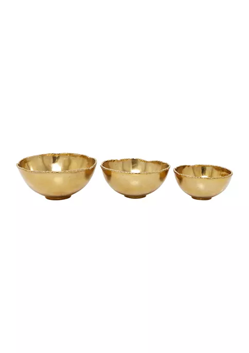Outlet π Modern Aluminum Decorative Bowl - Set of 3 by Monroe Lane π 6 Outlet π Modern Aluminum Decorative Bowl - Set of 3 by Monroe Lane π - Image 6
