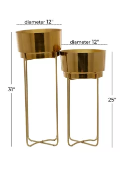 Cheap 🤩 Contemporary Metal Planter - Set of 2 by Monroe Lane ❤️ 8 Cheap 🤩 Contemporary Metal Planter - Set of 2 by Monroe Lane ❤️ -Monroe Lane Sales Belk 27649