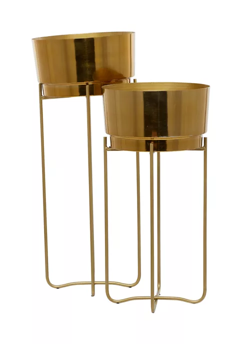 Cheap 🤩 Contemporary Metal Planter - Set of 2 by Monroe Lane ❤️ 4 Cheap 🤩 Contemporary Metal Planter - Set of 2 by Monroe Lane ❤️ - Image 4