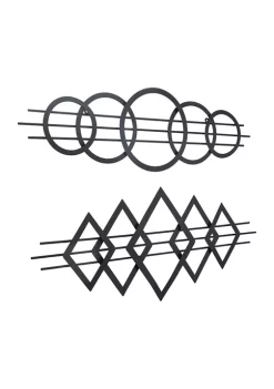 Coupon 🧨 Contemporary Metal Wall Decor - Set of 2 by Monroe Lane 👏 -Monroe Lane Sales Belk 27657