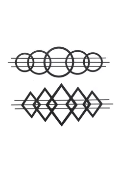 Coupon 🧨 Contemporary Metal Wall Decor - Set of 2 by Monroe Lane 👏 -Monroe Lane Sales Belk 27658