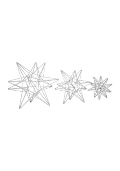 Outlet ✔️ Glam Metal Sculpture - Set of 3 by Monroe Lane 😉 -Monroe Lane Sales Belk 27668