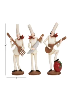 New 👍 Traditional Polystone Sculpture - Set of 3 by Monroe Lane 💯 -Monroe Lane Sales Belk 27688