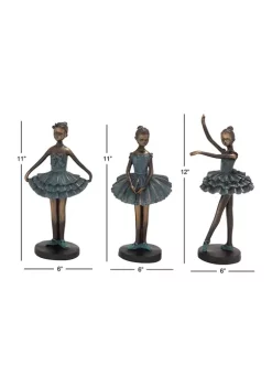 Budget 😍 Traditional Polystone Sculpture - Set of 3 by Monroe Lane ✨ -Monroe Lane Sales Belk 27693