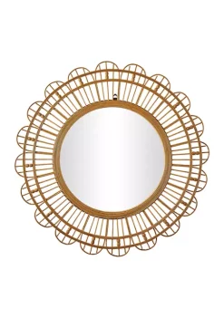 Discount π Bohemian Bamboo Wall Mirror by Monroe Lane π