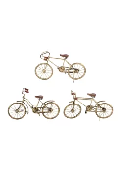 Deals β¨ Set of 3 Metal Vintage Bicycle Sculpture by Monroe Lane βοΈ