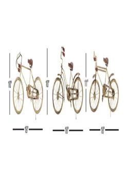 Deals ✨ Set of 3 Metal Vintage Bicycle Sculpture by Monroe Lane ✔️ 10 Deals ✨ Set of 3 Metal Vintage Bicycle Sculpture by Monroe Lane ✔️ -Monroe Lane Sales Belk 27761