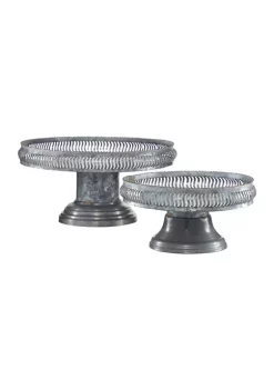 Wholesale 💯 Farmhouse Metal Cake Stand - Set of 2 by Monroe Lane 😍