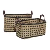Hot Sale ✔️ Coastal Wood Storage Basket - Set of 2 by Monroe Lane ⌛