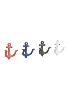 Hot Sale 🎉 Coastal Metal Wall Hook - Set of 4 by Monroe Lane ⭐