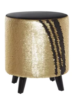 Budget 🎁 Contemporary Polyester Stool by Monroe Lane 👍 -Monroe Lane Sales Belk 27859