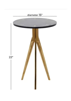 Budget 🤩 Contemporary Aluminum Accent Table by Monroe Lane 😉 -Monroe Lane Sales Belk 27866
