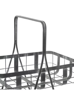 Outlet 🧨 Farmhouse Metal Storage Basket by Monroe Lane 😍 -Monroe Lane Sales Belk 27902