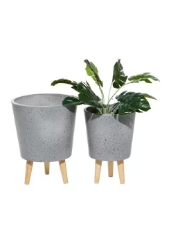 Best deal ๐ Contemporary Magnesium Oxide Planter - Set of 2 by Monroe Lane โค๏ธ