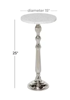Promo 😀 Traditional Terrazzo Accent Table by Monroe Lane ❤️ -Monroe Lane Sales Belk 27925
