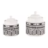 Discount 🔥 Eclectic Ceramic Decorative Jars - Set of 2 by Monroe Lane 👏