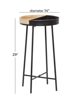 Hot Sale 👏 Contemporary Metal Accent Table by Monroe Lane ✨ -Monroe Lane Sales Belk 28000