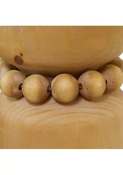 New 😉 Traditional Wood Candle Holder - Set of 2 by Monroe Lane 👏 -Monroe Lane Sales Belk 2805