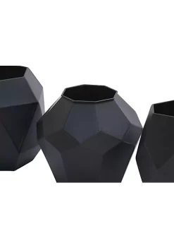 Outlet 😍 Contemporary Metal Vase - Set of 3 by Monroe Lane ✨ -Monroe Lane Sales Belk 28072