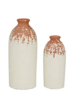 New 🎉 Coastal Ceramic Vase - Set of 2 by Monroe Lane 🔥