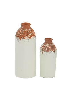 New 🎉 Coastal Ceramic Vase - Set of 2 by Monroe Lane 🔥 -Monroe Lane Sales Belk 28092