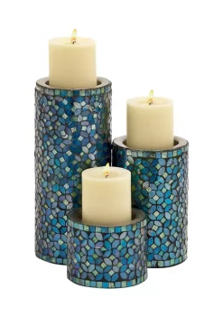 Buy 🔔 Glam Metal Candle Holder - Set of 3 by Monroe Lane ⭐