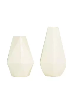 Best Sale 👍 Contemporary Metal Vase - Set of 2 by Monroe Lane 😉