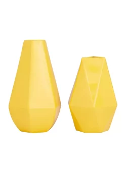 Best Sale 👍 Contemporary Metal Vase - Set of 2 by Monroe Lane 😉 -Monroe Lane Sales Belk 28127