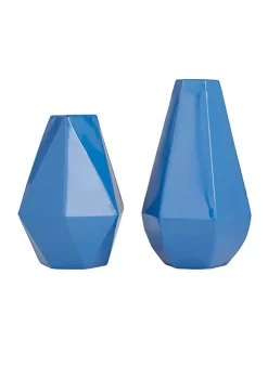 Best Sale 👍 Contemporary Metal Vase - Set of 2 by Monroe Lane 😉 -Monroe Lane Sales Belk 28128