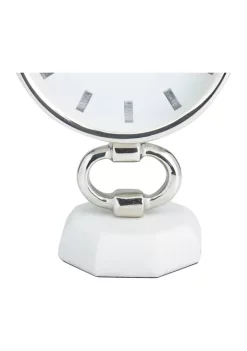 Hot Sale ⭐ Modern Stainless Steel Clock by Monroe Lane 👍 -Monroe Lane Sales Belk 28135