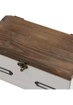 Budget ✔️ Contemporary Wood Box - Set of 2 by Monroe Lane ✨ -Monroe Lane Sales Belk 28147