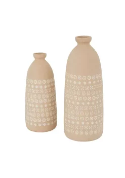 Best deal 🔥 Rustic Ceramic Vase - Set of 2 by Monroe Lane 🛒 -Monroe Lane Sales Belk 28161