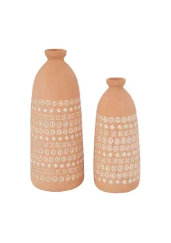 Best deal 🔥 Rustic Ceramic Vase - Set of 2 by Monroe Lane 🛒 -Monroe Lane Sales Belk 28162