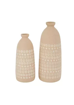 Best deal 🔥 Rustic Ceramic Vase - Set of 2 by Monroe Lane 🛒 -Monroe Lane Sales Belk 28163
