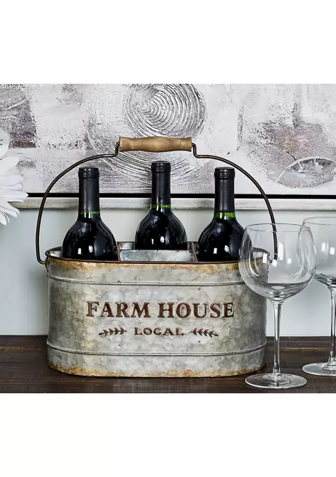 Promo ๐ Farmhouse Metal Wine Holder by Monroe Lane ๐ 2 Promo ๐ Farmhouse Metal Wine Holder by Monroe Lane ๐ - Image 2