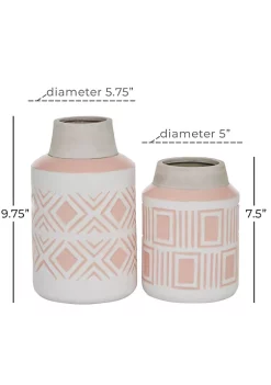 Cheap 🛒 Farmhouse Ceramic Vase - Set of 2 by Monroe Lane 🎉 -Monroe Lane Sales Belk 28218