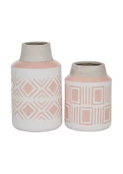 Cheap 🛒 Farmhouse Ceramic Vase - Set of 2 by Monroe Lane 🎉 -Monroe Lane Sales Belk 28220