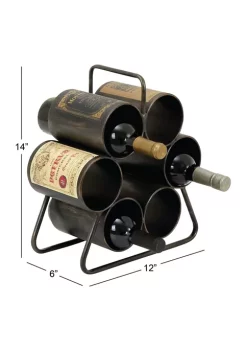 Outlet 🧨 Industrial Metal Wine Rack by Monroe Lane 🎁 -Monroe Lane Sales Belk 2828