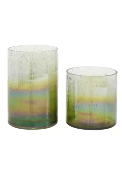 Deals ❤️ Coastal Glass Vase - Set of 2 by Monroe Lane 🔔